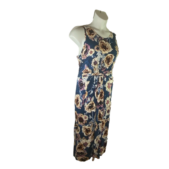 Maurices Early Fall Floral Twist Knot Sleeveless Midi Dress SKU0146 - Picture 4 of 10